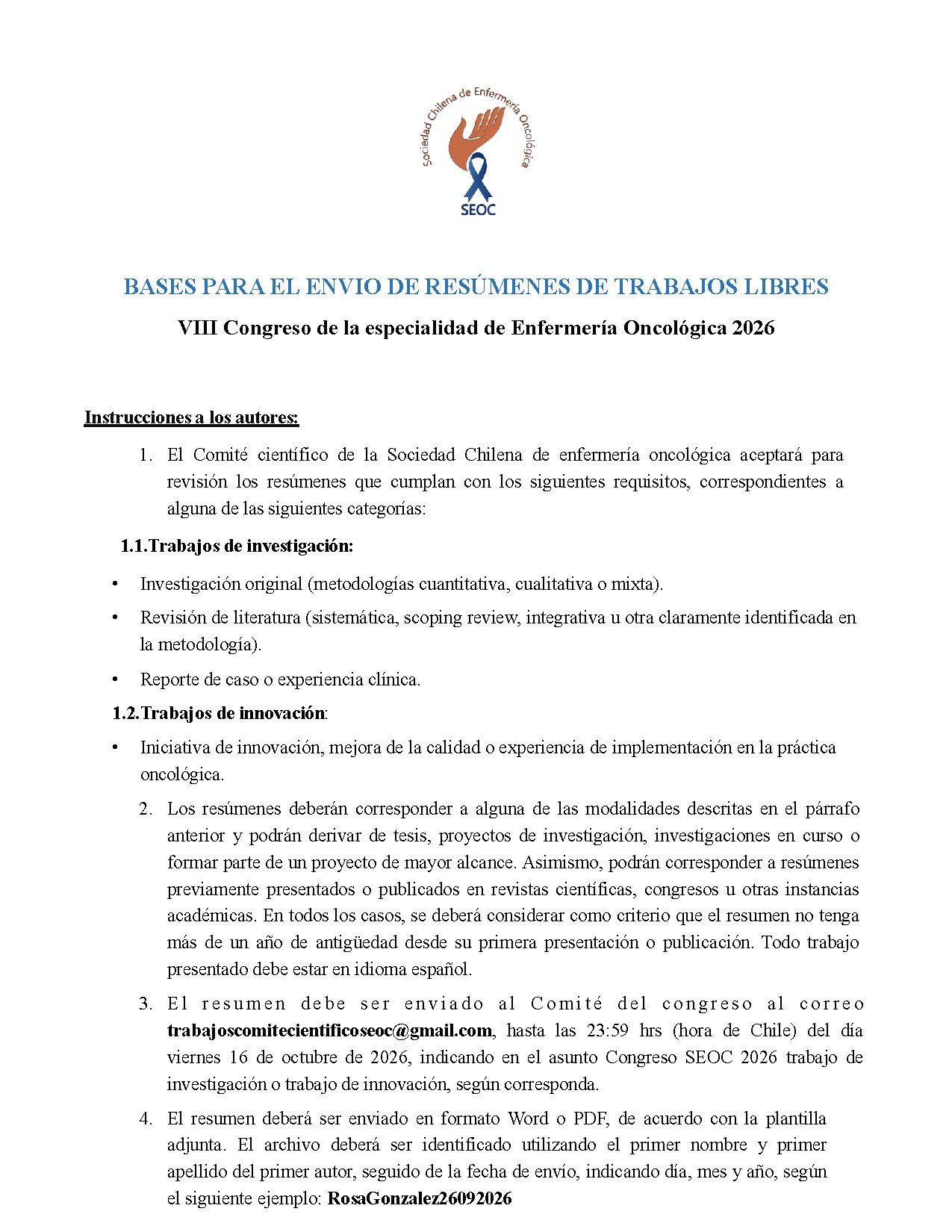 WEBINAR PRESENTACIÓN BASES Y RESUMENES CONGRESO 2026