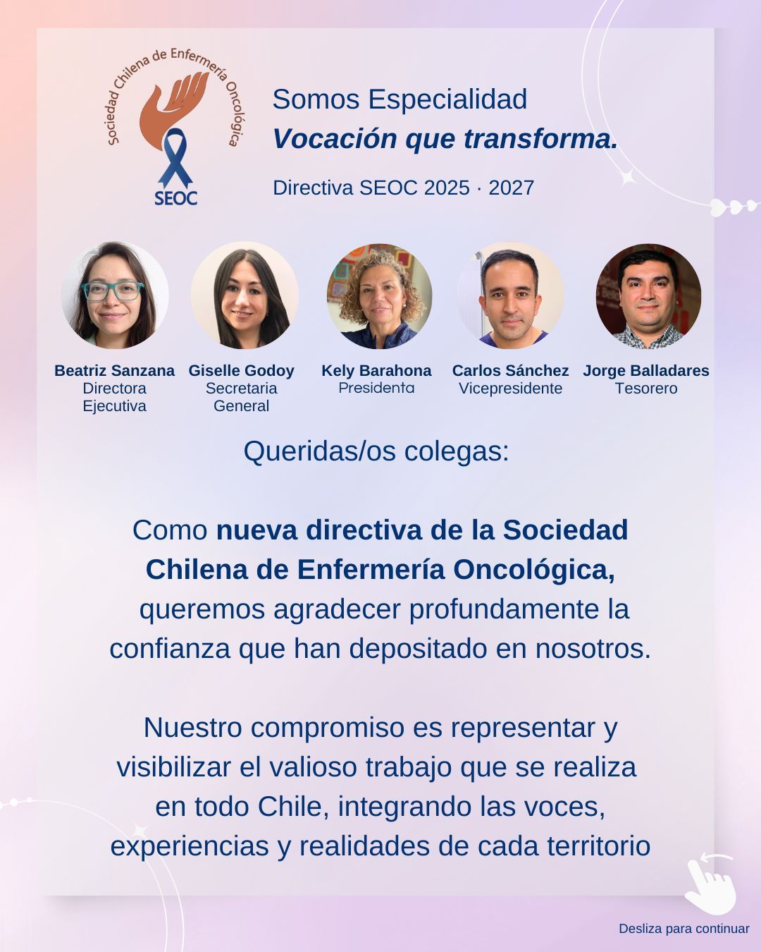 Enfermeras oncológicas de la SEOC en actividad